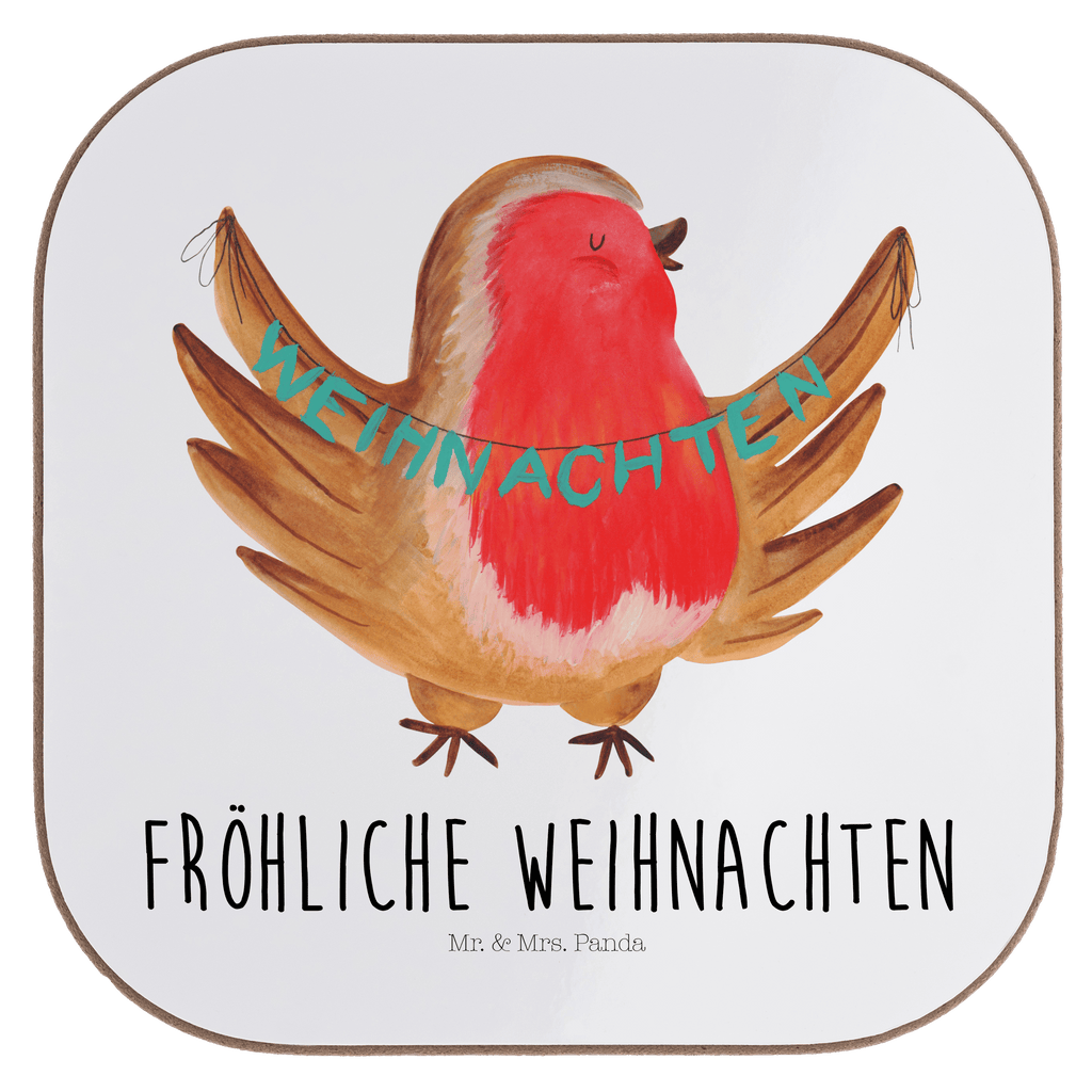 Quadratische Untersetzer Rotkehlchen Weihnachten Bierdeckel, Glasuntersetzer, Untersetzer Gläser, Getränkeuntersetzer, Winter, Weihnachten, Weihnachtsdeko, Nikolaus, Advent, Heiligabend, Wintermotiv, Frohe Weihnachten, Weihnachtsmotiv, Weihnachtsgruß, Vogel, xmas