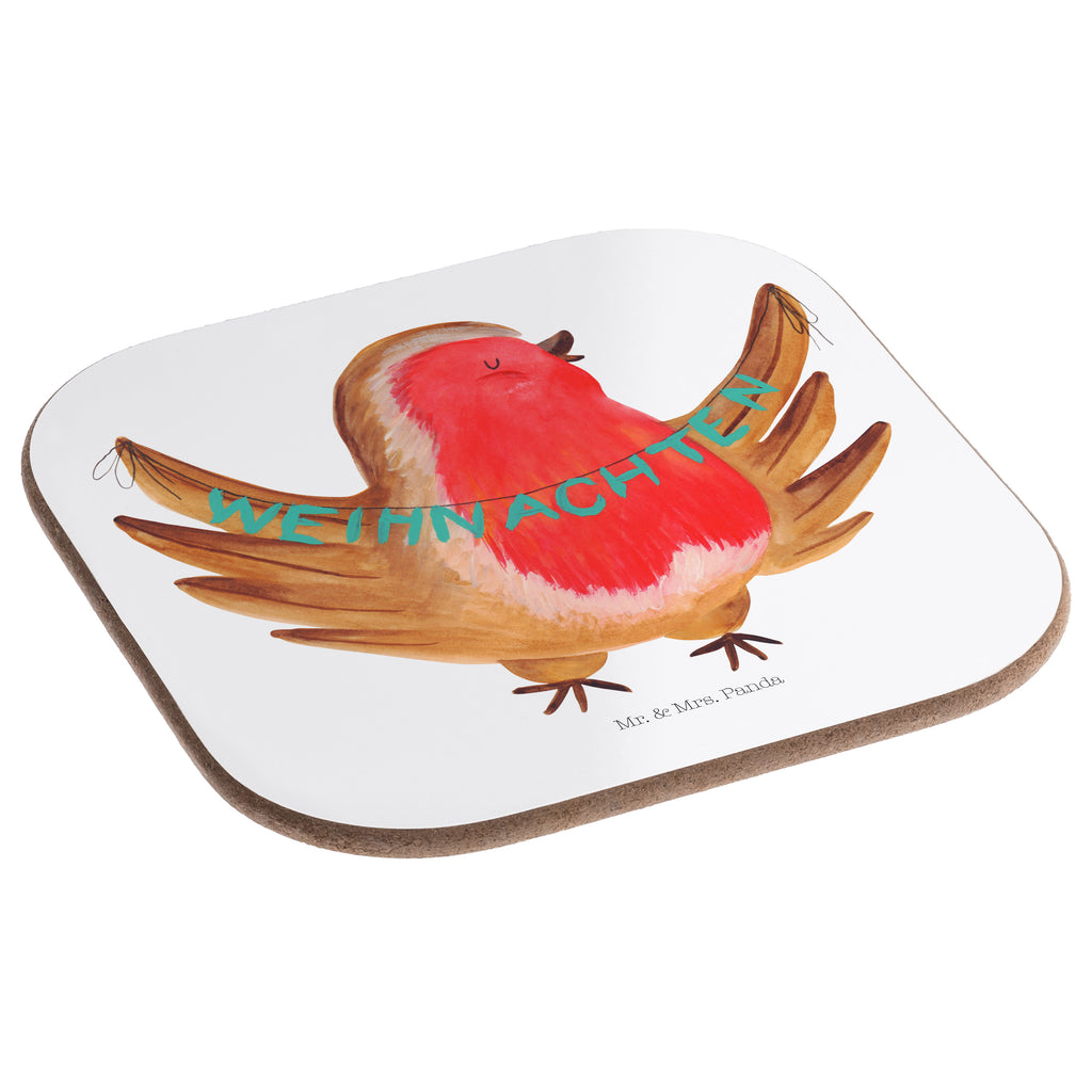 Quadratische Untersetzer Rotkehlchen Weihnachten Bierdeckel, Glasuntersetzer, Untersetzer Gläser, Getränkeuntersetzer, Winter, Weihnachten, Weihnachtsdeko, Nikolaus, Advent, Heiligabend, Wintermotiv, Frohe Weihnachten, Weihnachtsmotiv, Weihnachtsgruß, Vogel, xmas