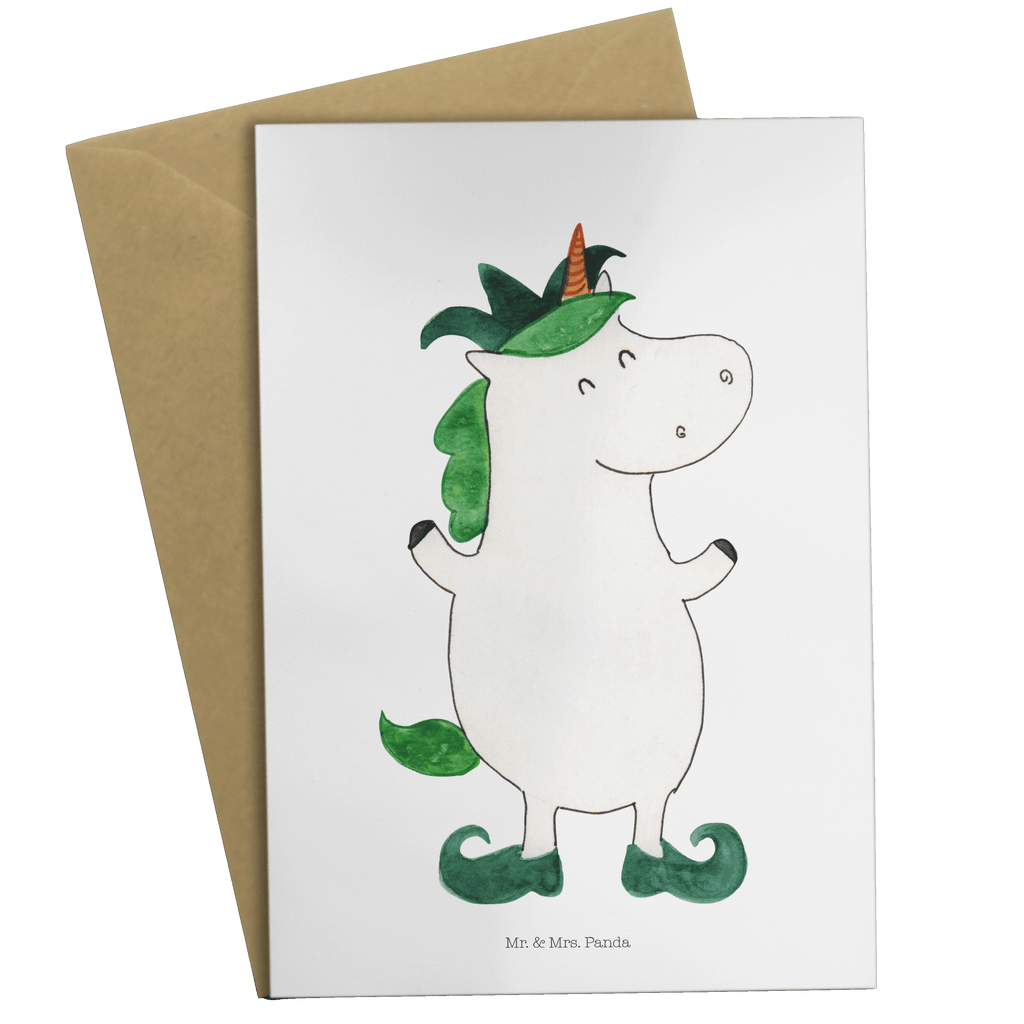 Grußkarte Einhorn Joker Klappkarte, Einladungskarte, Glückwunschkarte, Hochzeitskarte, Geburtstagskarte, Karte, Einhorn, Einhörner, Einhorn Deko, Pegasus, Unicorn, Hofnarr, Kasper, Gaukler, Mittelalter