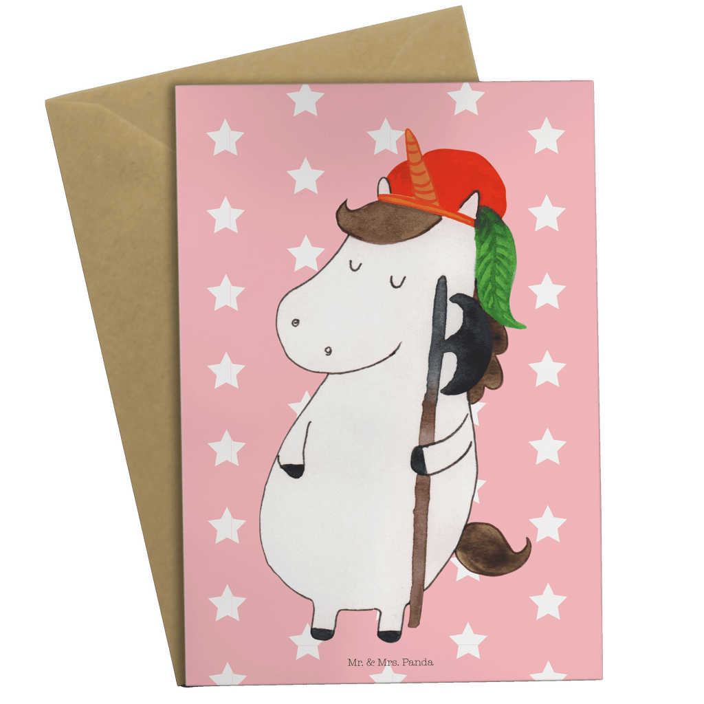 Grußkarte Einhorn Bube Klappkarte, Einladungskarte, Glückwunschkarte, Hochzeitskarte, Geburtstagskarte, Karte, Einhorn, Einhörner, Einhorn Deko, Pegasus, Unicorn, Bube, Mittelalter
