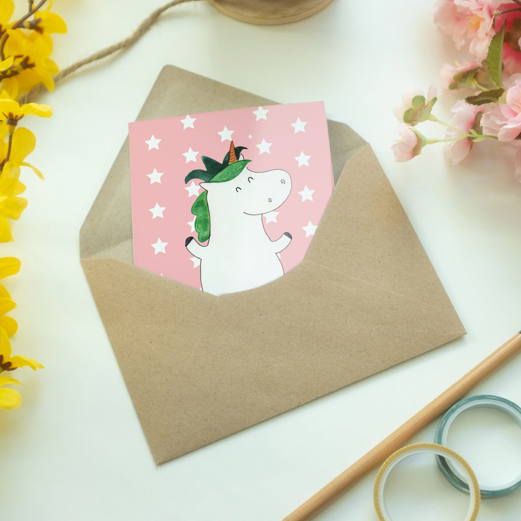 Grußkarte Einhorn Joker Klappkarte, Einladungskarte, Glückwunschkarte, Hochzeitskarte, Geburtstagskarte, Karte, Einhorn, Einhörner, Einhorn Deko, Pegasus, Unicorn, Hofnarr, Kasper, Gaukler, Mittelalter