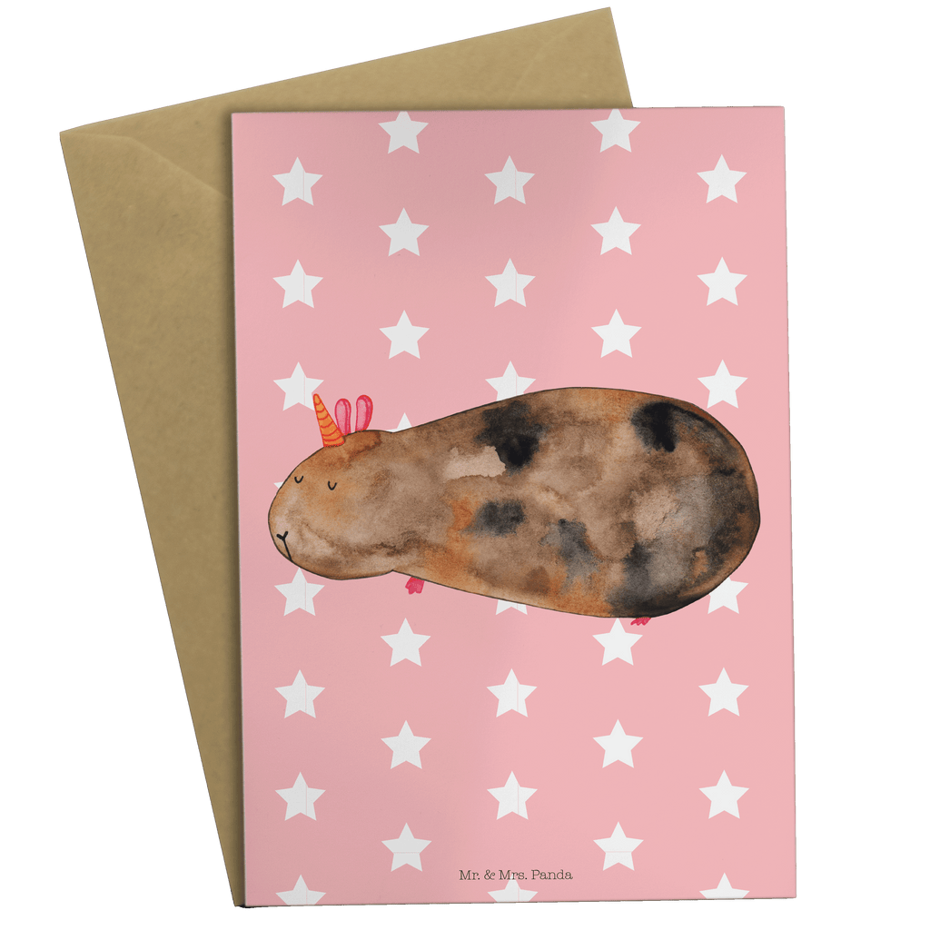Grußkarte Meerhörnchen Klappkarte, Einladungskarte, Glückwunschkarte, Hochzeitskarte, Geburtstagskarte, Karte, Einhorn, Einhörner, Einhorn Deko, Pegasus, Unicorn, Meerhörnchen, Meericorn, Meerschwein, Meerschweinchen