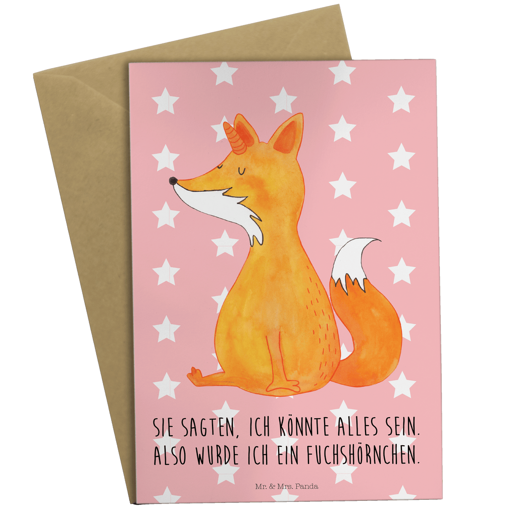 Grußkarte Fuchshörnchen Wunsch Klappkarte, Einladungskarte, Glückwunschkarte, Hochzeitskarte, Geburtstagskarte, Karte, Einhorn, Einhörner, Einhorn Deko, Pegasus, Unicorn, Fuchs, Unicorns, Fuchshörnchen, Fuchshorn, Foxycorn, Füchse