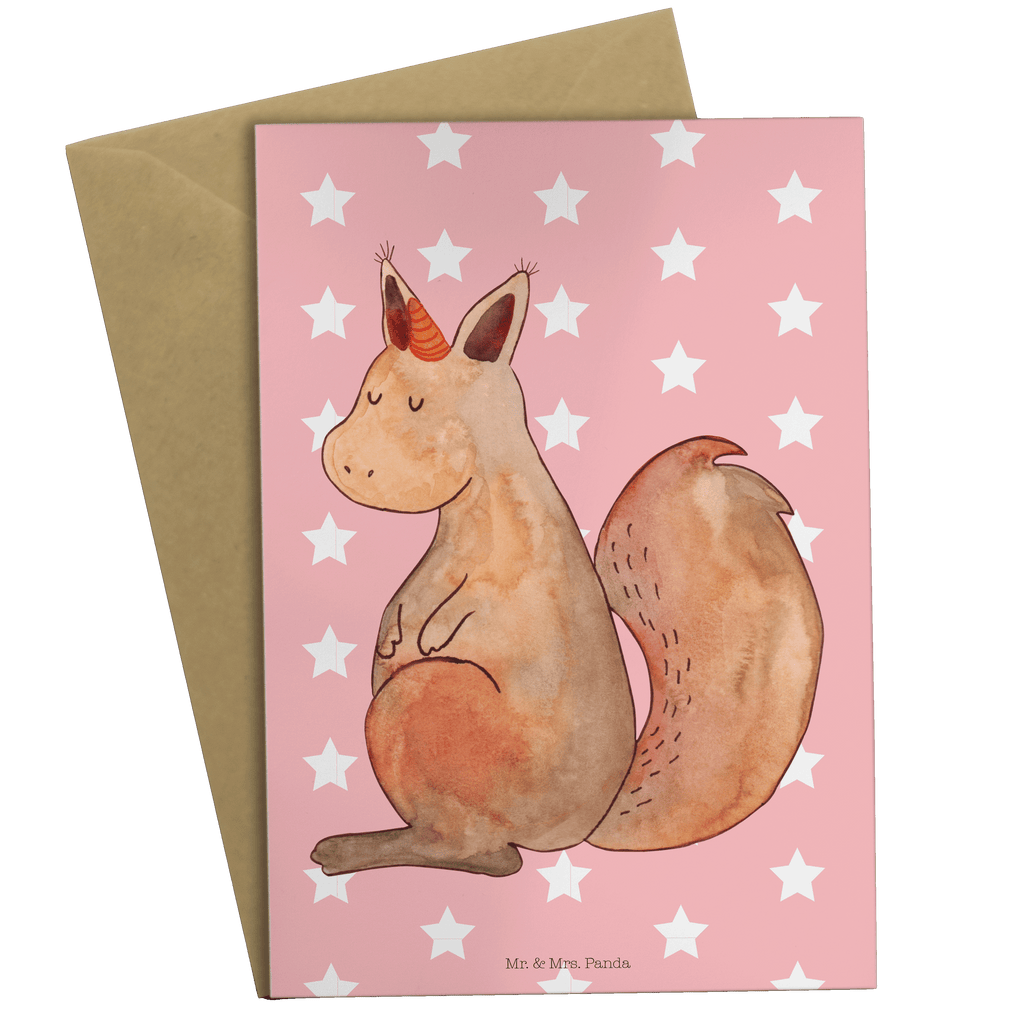 Grußkarte Einhörnchen Glaube Klappkarte, Einladungskarte, Glückwunschkarte, Hochzeitskarte, Geburtstagskarte, Karte, Einhorn, Einhörner, Einhorn Deko, Pegasus, Unicorn, Einhörnchen, Eichhörnchen, Eichhorn