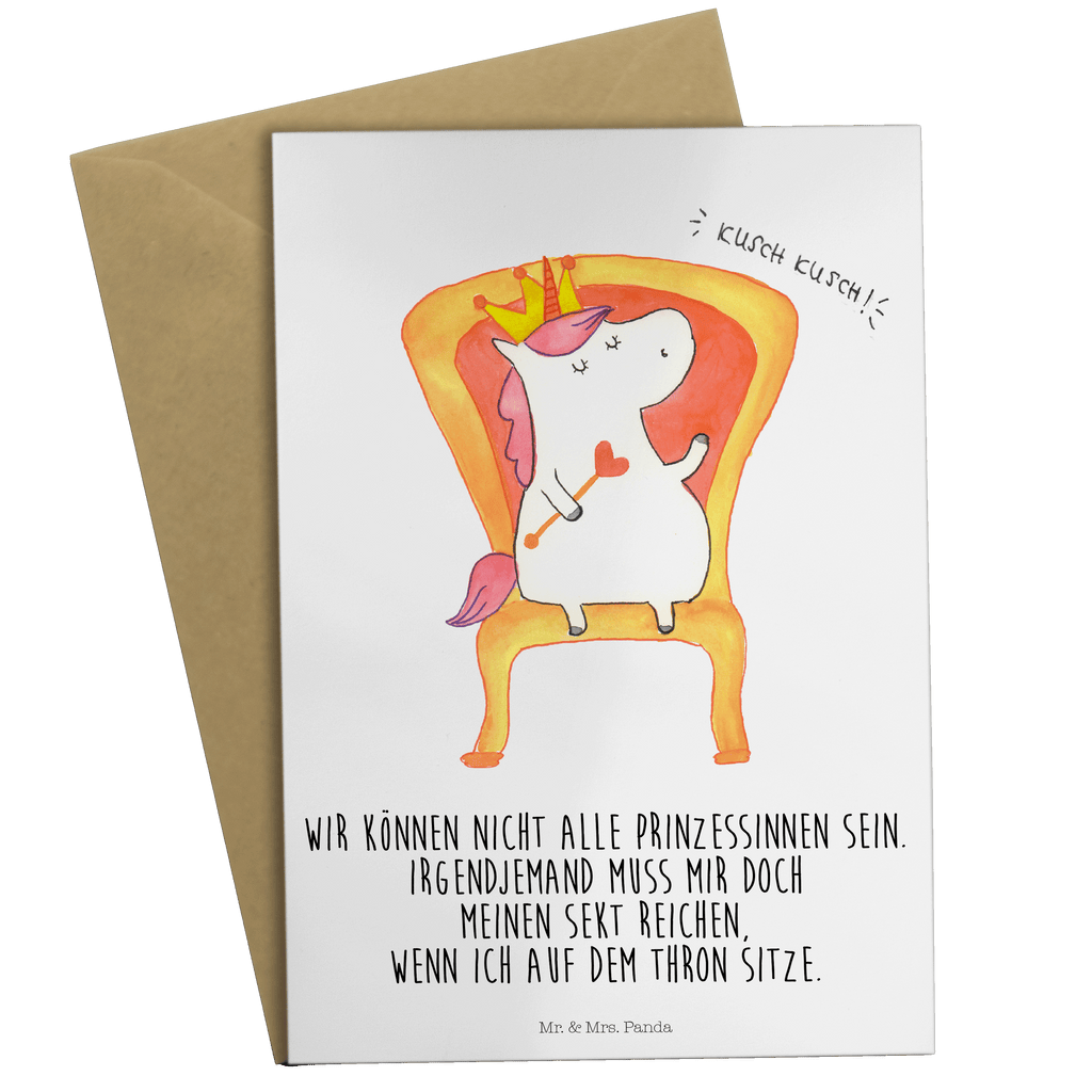 Grußkarte Einhorn König Klappkarte, Einladungskarte, Glückwunschkarte, Hochzeitskarte, Geburtstagskarte, Karte, Einhorn, Einhörner, Einhorn Deko, Pegasus, Unicorn, König, Präsident, Bundeskanzler, Herrscher, Kaiser, Prinzessin, Krone