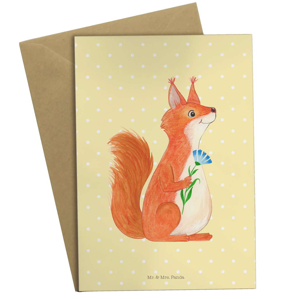 Grußkarte Eichhörnchen Blume Klappkarte, Einladungskarte, Glückwunschkarte, Hochzeitskarte, Geburtstagskarte, Karte, Tiermotive, Gute Laune, lustige Sprüche, Tiere, Eichhörnchen, Eichhorn, Spruch positiv, Lachen, Spaß, Motivation Sprüche, Motivation Bilder, glücklich Spruch, Spruch Deko