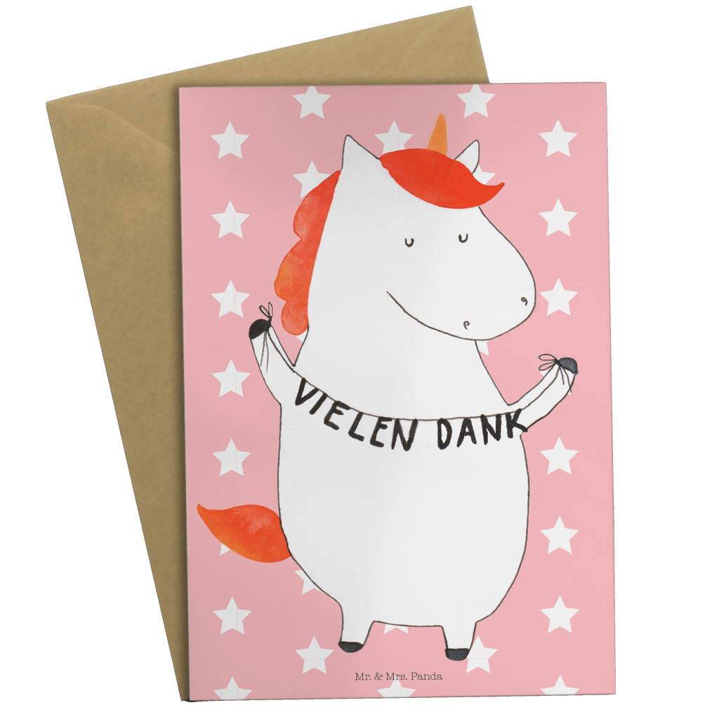 Grußkarte Einhorn Vielen Dank Klappkarte, Einladungskarte, Glückwunschkarte, Hochzeitskarte, Geburtstagskarte, Karte, Einhorn, Einhörner, Einhorn Deko, Pegasus, Unicorn, Danke, vielen Dank, Dankeschön, Danksagung
