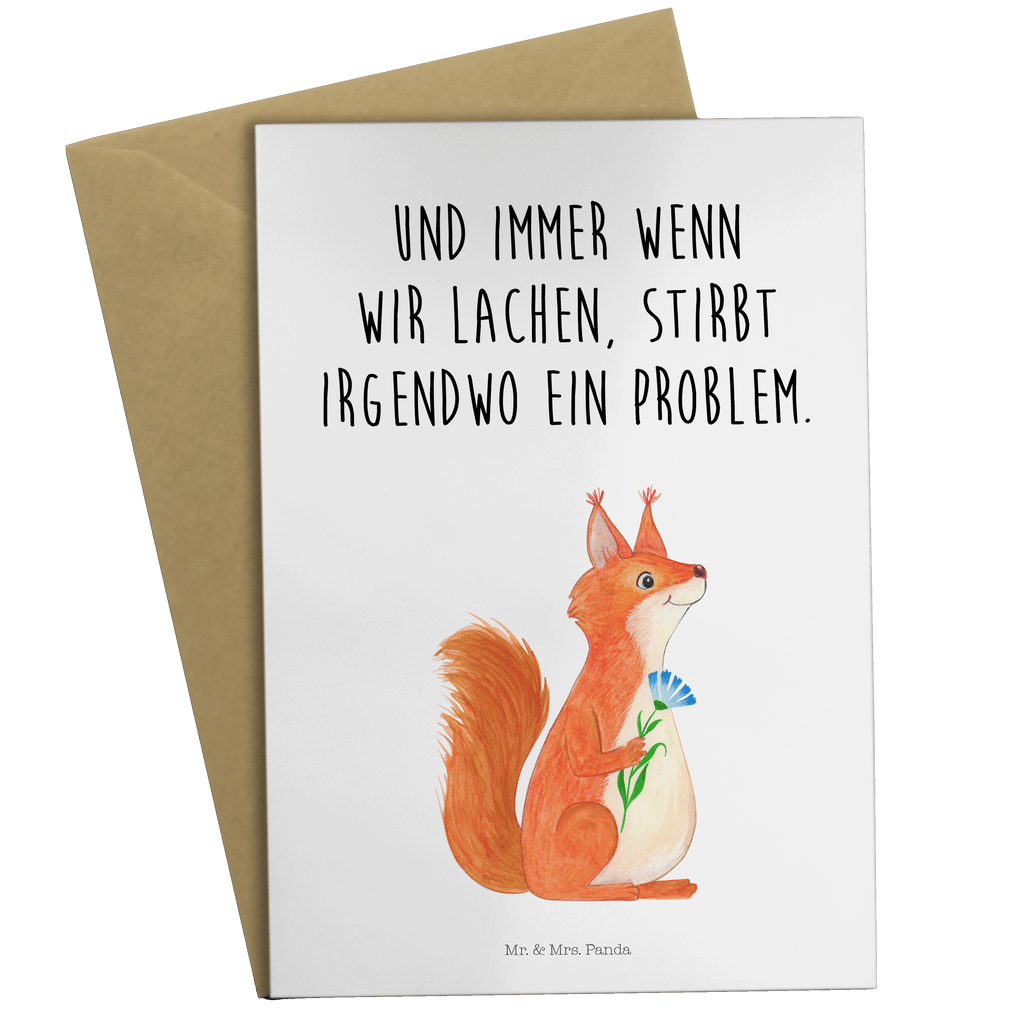 Grußkarte Eichhörnchen Blume Klappkarte, Einladungskarte, Glückwunschkarte, Hochzeitskarte, Geburtstagskarte, Karte, Tiermotive, Gute Laune, lustige Sprüche, Tiere, Eichhörnchen, Eichhorn, Spruch positiv, Lachen, Spaß, Motivation Sprüche, Motivation Bilder, glücklich Spruch, Spruch Deko