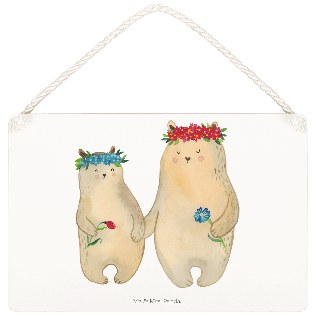 Deko Schild Bären mit Blumenkranz Dekoschild, Deko Schild, Schild, Tür Schild, Türschild, Holzschild, Wandschild, Wanddeko, Familie, Vatertag, Muttertag, Bruder, Schwester, Mama, Papa, Oma, Opa, Bär, Bären, Mutter, Mutti, Mami, Lieblingsmensch, Lieblingsmama, beste Mutter, weltbeste Mama, Geschenk Mama. Muttertag, Tochter, Kind, Kinder, Töchter, Family, Vorbild