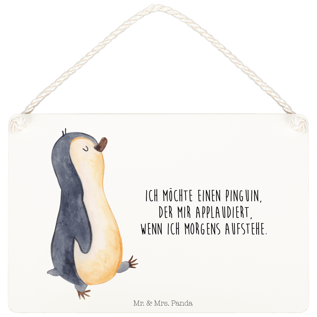 Deko Schild Pinguin marschierend Dekoschild, Deko Schild, Schild, Tür Schild, Türschild, Holzschild, Wandschild, Wanddeko, Pinguin, Pinguine, Frühaufsteher, Langschläfer, Bruder, Schwester, Familie