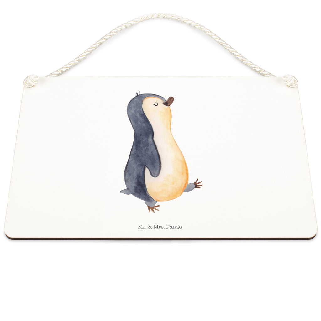 Deko Schild Pinguin marschierend Dekoschild, Deko Schild, Schild, Tür Schild, Türschild, Holzschild, Wandschild, Wanddeko, Pinguin, Pinguine, Frühaufsteher, Langschläfer, Bruder, Schwester, Familie