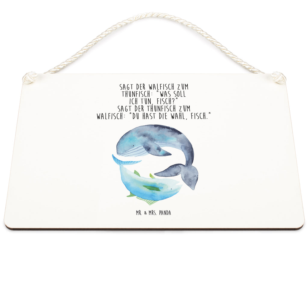 Deko Schild Walfisch & Thunfisch Dekoschild, Deko Schild, Schild, Tür Schild, Türschild, Holzschild, Wandschild, Wanddeko, Tiermotive, Gute Laune, lustige Sprüche, Tiere, Wal, Wahl, Tunfisch, Wortwitz lustig, Spruch lustig, Flachwitz, Witz, Spruch des Tages, Flachwitz Geschenk