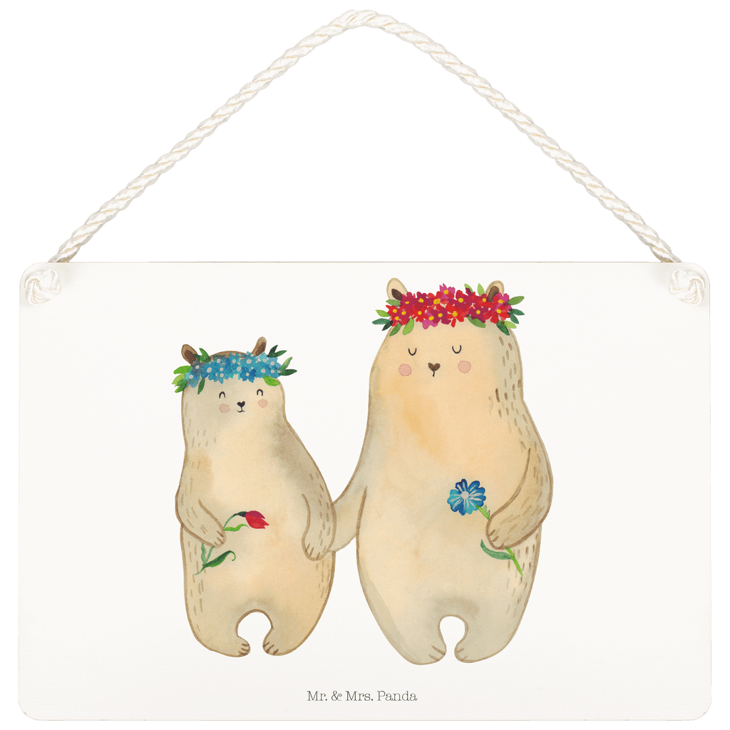 Deko Schild Bären mit Blumenkranz Dekoschild, Deko Schild, Schild, Tür Schild, Türschild, Holzschild, Wandschild, Wanddeko, Familie, Vatertag, Muttertag, Bruder, Schwester, Mama, Papa, Oma, Opa, Bär, Bären, Mutter, Mutti, Mami, Lieblingsmensch, Lieblingsmama, beste Mutter, weltbeste Mama, Geschenk Mama. Muttertag, Tochter, Kind, Kinder, Töchter, Family, Vorbild