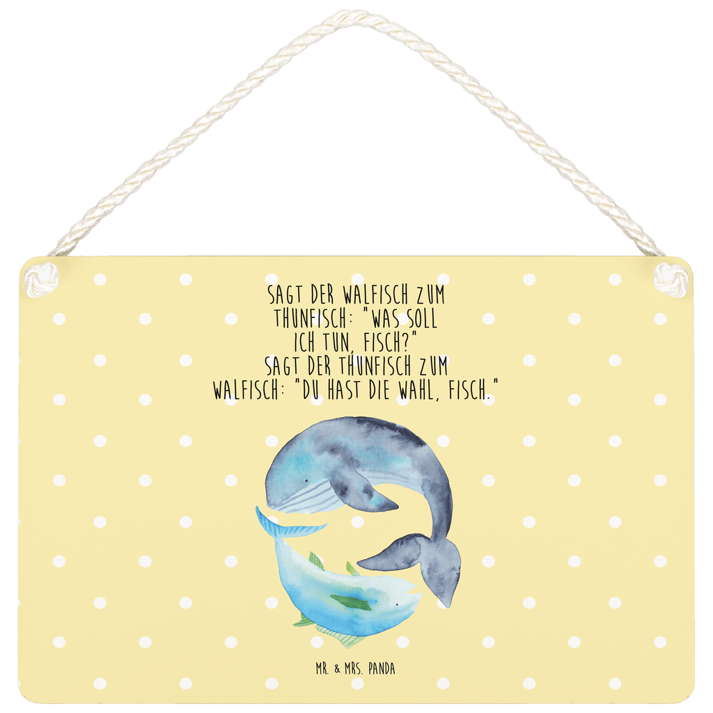Deko Schild Walfisch & Thunfisch Dekoschild, Deko Schild, Schild, Tür Schild, Türschild, Holzschild, Wandschild, Wanddeko, Tiermotive, Gute Laune, lustige Sprüche, Tiere, Wal, Wahl, Tunfisch, Wortwitz lustig, Spruch lustig, Flachwitz, Witz, Spruch des Tages, Flachwitz Geschenk
