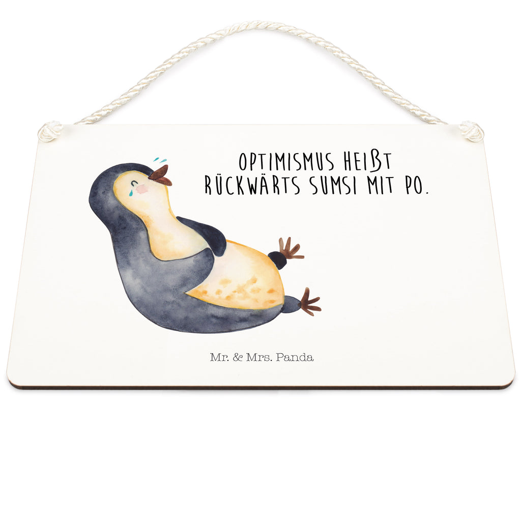 Deko Schild Pinguin lachend Dekoschild, Deko Schild, Schild, Tür Schild, Türschild, Holzschild, Wandschild, Wanddeko, Pinguin, Pinguine, lustiger Spruch, Optimismus, Fröhlich, Lachen, Humor, Fröhlichkeit