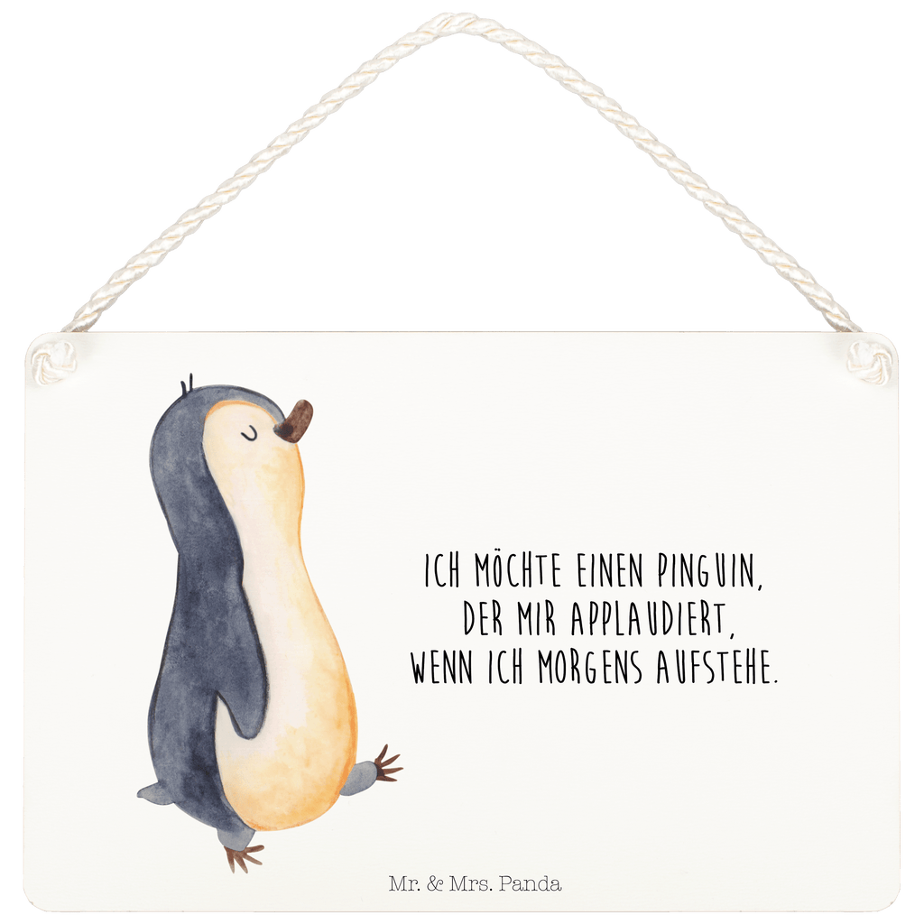 Deko Schild Pinguin marschierend Dekoschild, Deko Schild, Schild, Tür Schild, Türschild, Holzschild, Wandschild, Wanddeko, Pinguin, Pinguine, Frühaufsteher, Langschläfer, Bruder, Schwester, Familie