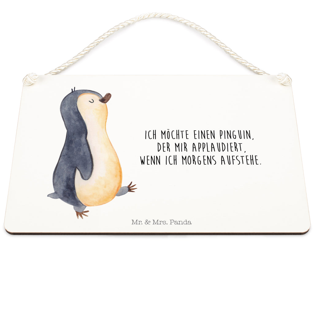 Deko Schild Pinguin marschierend Dekoschild, Deko Schild, Schild, Tür Schild, Türschild, Holzschild, Wandschild, Wanddeko, Pinguin, Pinguine, Frühaufsteher, Langschläfer, Bruder, Schwester, Familie