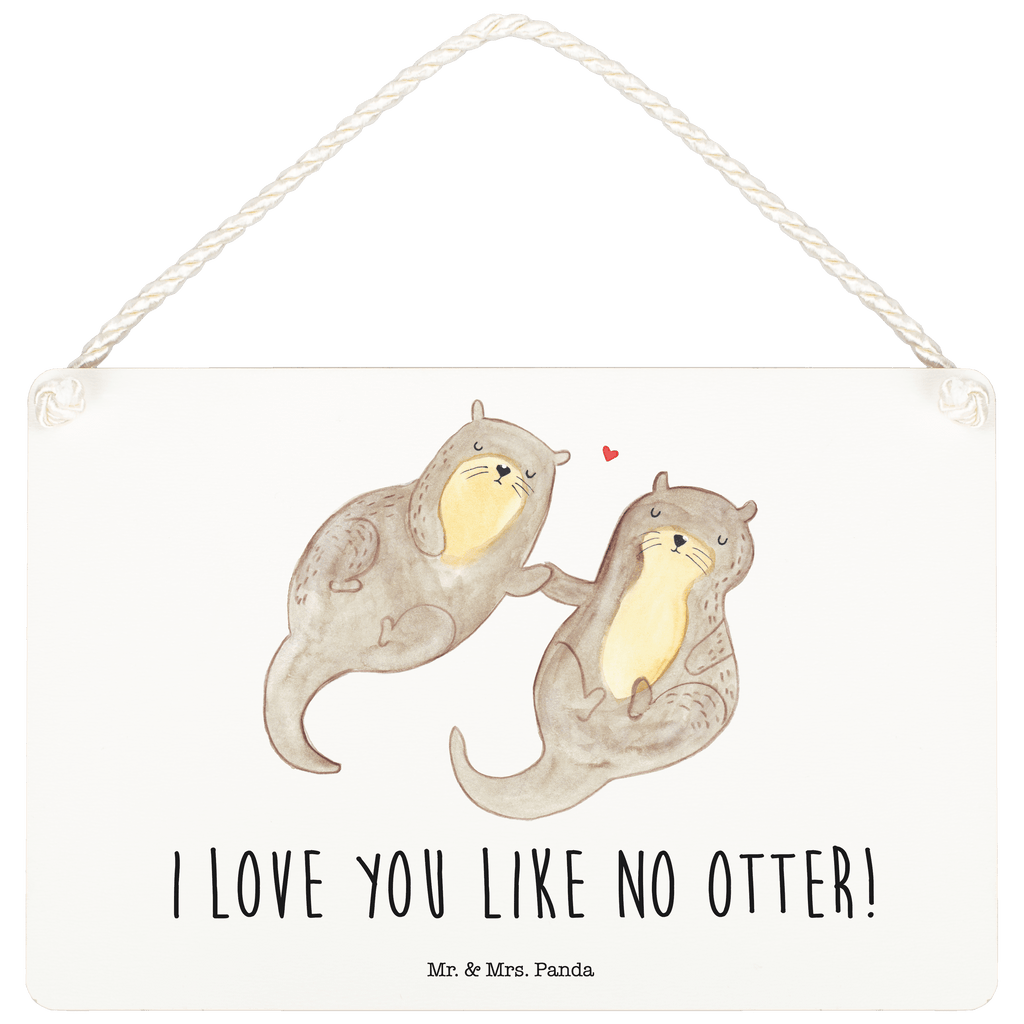 Deko Schild Otter händchenhaltend Dekoschild, Deko Schild, Schild, Tür Schild, Türschild, Holzschild, Wandschild, Wanddeko, Otter, Fischotter, Seeotter, Otter Seeotter See Otter