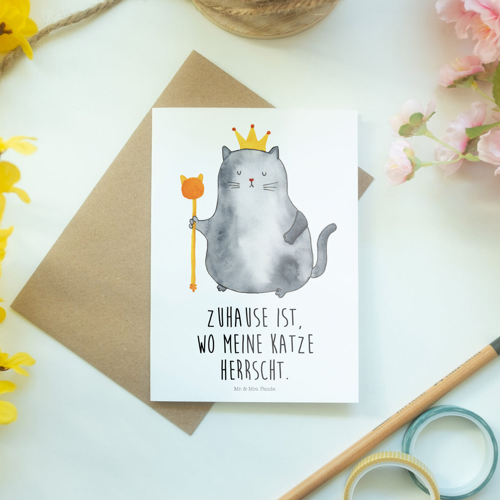 Grußkarte Katzen Koenig Klappkarte, Einladungskarte, Glückwunschkarte, Hochzeitskarte, Geburtstagskarte, Karte, Katze, Katzenmotiv, Katzenfan, Katzendeko, Katzenfreund, Katzenliebhaber, Katzenprodukte, Katzenartikel, Katzenaccessoires, Katzensouvenirs, Katzenliebhaberprodukte, Katzenmotive, Katzen, Kater, Mietze, Cat, Cats, Katzenhalter, Katzenbesitzerin, Haustier, König, Königin, Queen, Familie, Mietzhaus, Wohnung, erste eigenen Wohnung, Umzug, Einzug