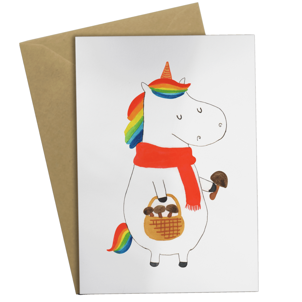 Grußkarte Einhorn Pilz Klappkarte, Einladungskarte, Glückwunschkarte, Hochzeitskarte, Geburtstagskarte, Karte, Einhorn, Einhörner, Einhorn Deko, Pegasus, Unicorn, Pilze, Pilzsammler, Motivation, Spruch, Liebeskummer