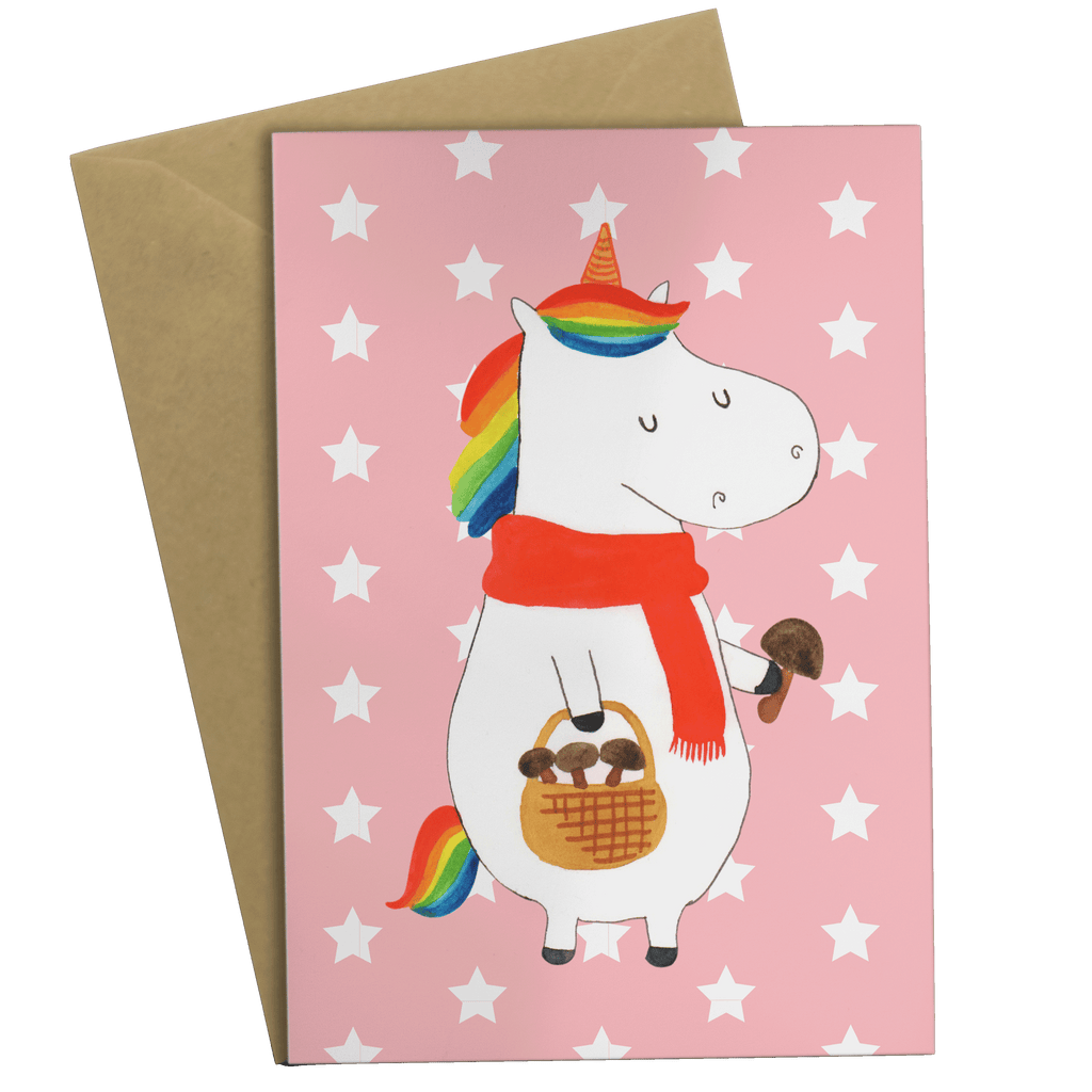 Grußkarte Einhorn Pilz Klappkarte, Einladungskarte, Glückwunschkarte, Hochzeitskarte, Geburtstagskarte, Karte, Einhorn, Einhörner, Einhorn Deko, Pegasus, Unicorn, Pilze, Pilzsammler, Motivation, Spruch, Liebeskummer