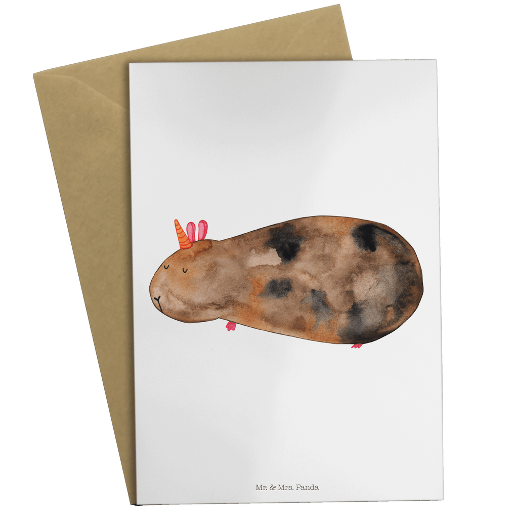 Grußkarte Meerhörnchen Klappkarte, Einladungskarte, Glückwunschkarte, Hochzeitskarte, Geburtstagskarte, Karte, Einhorn, Einhörner, Einhorn Deko, Pegasus, Unicorn, Meerhörnchen, Meericorn, Meerschwein, Meerschweinchen