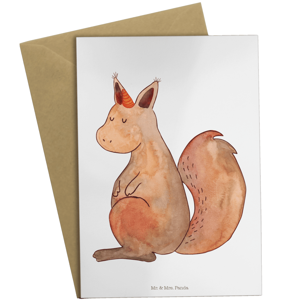 Grußkarte Einhörnchen Glaube Klappkarte, Einladungskarte, Glückwunschkarte, Hochzeitskarte, Geburtstagskarte, Karte, Einhorn, Einhörner, Einhorn Deko, Pegasus, Unicorn, Einhörnchen, Eichhörnchen, Eichhorn