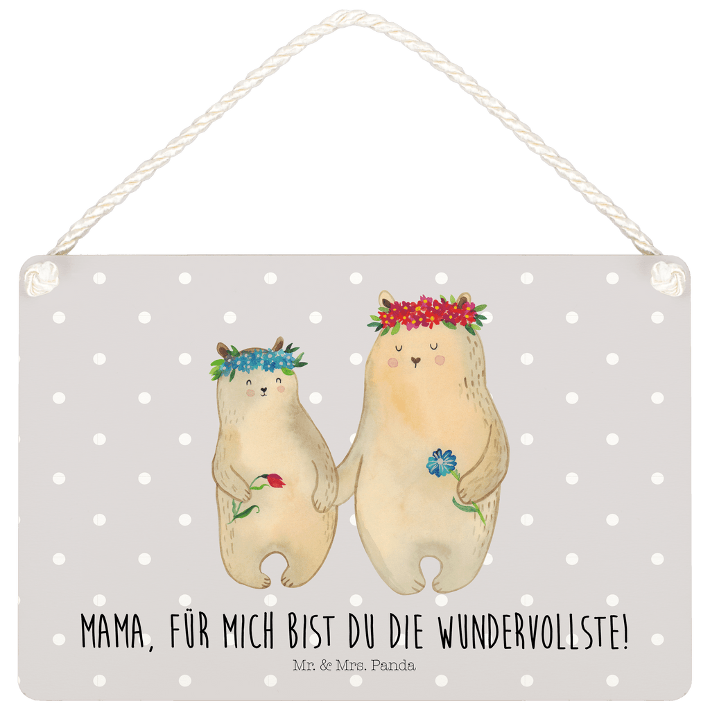 Deko Schild Bären mit Blumenkranz Dekoschild, Deko Schild, Schild, Tür Schild, Türschild, Holzschild, Wandschild, Wanddeko, Familie, Vatertag, Muttertag, Bruder, Schwester, Mama, Papa, Oma, Opa, Bär, Bären, Mutter, Mutti, Mami, Lieblingsmensch, Lieblingsmama, beste Mutter, weltbeste Mama, Geschenk Mama. Muttertag, Tochter, Kind, Kinder, Töchter, Family, Vorbild