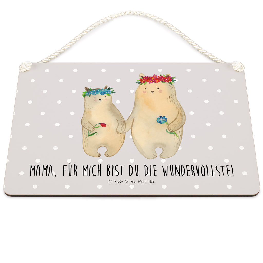 Deko Schild Bären mit Blumenkranz Dekoschild, Deko Schild, Schild, Tür Schild, Türschild, Holzschild, Wandschild, Wanddeko, Familie, Vatertag, Muttertag, Bruder, Schwester, Mama, Papa, Oma, Opa, Bär, Bären, Mutter, Mutti, Mami, Lieblingsmensch, Lieblingsmama, beste Mutter, weltbeste Mama, Geschenk Mama. Muttertag, Tochter, Kind, Kinder, Töchter, Family, Vorbild