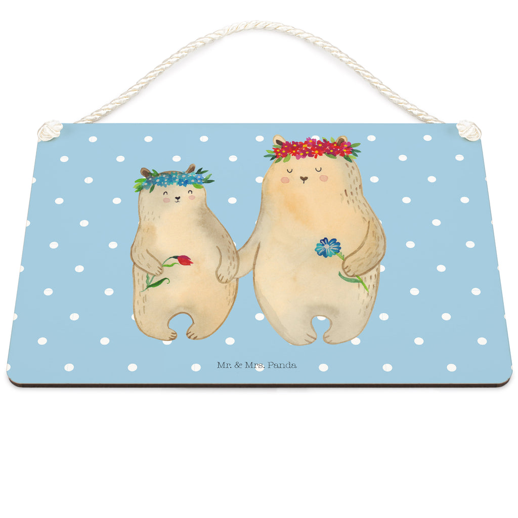 Deko Schild Bären mit Blumenkranz Dekoschild, Deko Schild, Schild, Tür Schild, Türschild, Holzschild, Wandschild, Wanddeko, Familie, Vatertag, Muttertag, Bruder, Schwester, Mama, Papa, Oma, Opa, Bär, Bären, Mutter, Mutti, Mami, Lieblingsmensch, Lieblingsmama, beste Mutter, weltbeste Mama, Geschenk Mama. Muttertag, Tochter, Kind, Kinder, Töchter, Family, Vorbild