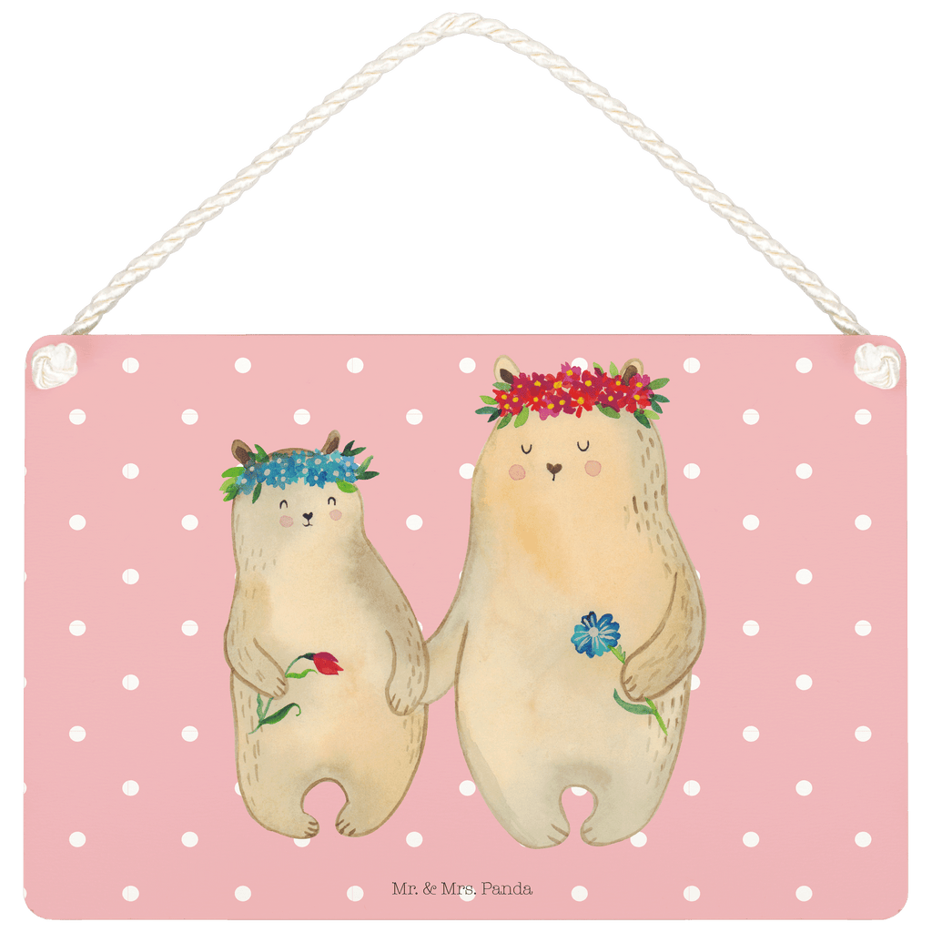 Deko Schild Bären mit Blumenkranz Dekoschild, Deko Schild, Schild, Tür Schild, Türschild, Holzschild, Wandschild, Wanddeko, Familie, Vatertag, Muttertag, Bruder, Schwester, Mama, Papa, Oma, Opa, Bär, Bären, Mutter, Mutti, Mami, Lieblingsmensch, Lieblingsmama, beste Mutter, weltbeste Mama, Geschenk Mama. Muttertag, Tochter, Kind, Kinder, Töchter, Family, Vorbild