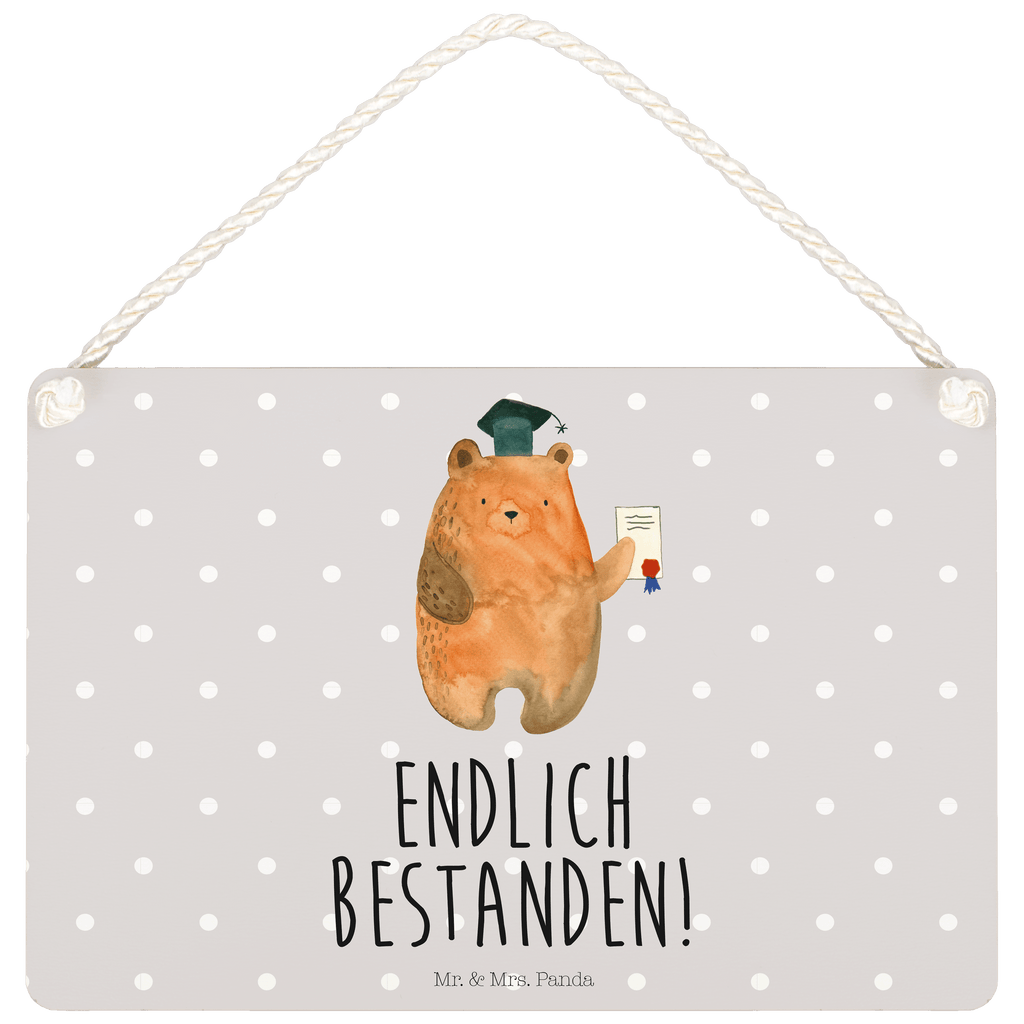 Deko Schild Prüfungsbär Dekoschild, Deko Schild, Schild, Tür Schild, Türschild, Holzschild, Wandschild, Wanddeko, Bär, Teddy, Teddybär, Abitur, Prüfungen, Prüfung bestanden, Abschluss, Zeugnis, Abschlusszeugnis