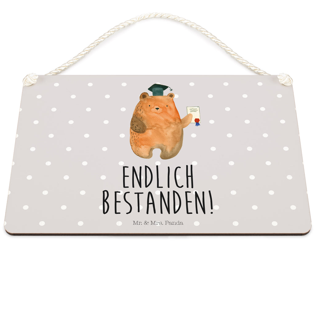Deko Schild Prüfungsbär Dekoschild, Deko Schild, Schild, Tür Schild, Türschild, Holzschild, Wandschild, Wanddeko, Bär, Teddy, Teddybär, Abitur, Prüfungen, Prüfung bestanden, Abschluss, Zeugnis, Abschlusszeugnis