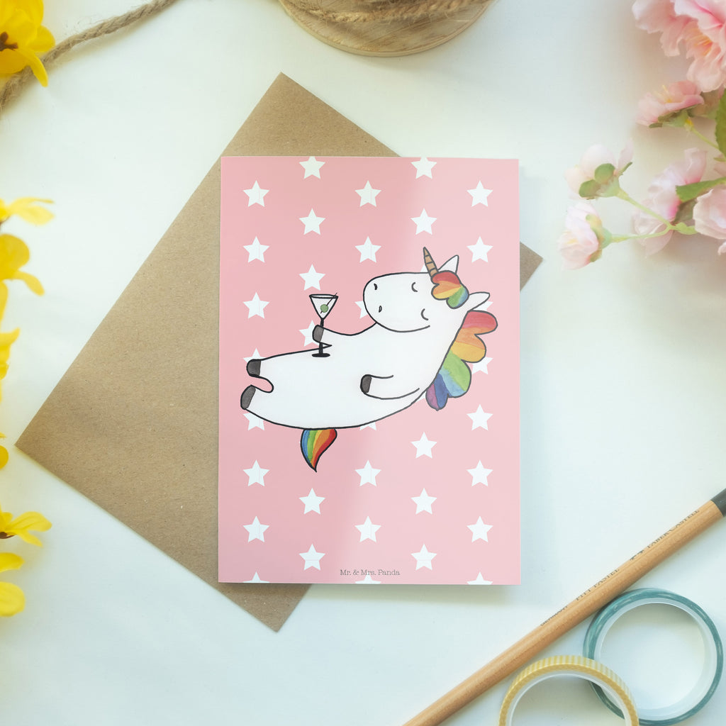 Grußkarte Einhorn Cocktail Klappkarte, Einladungskarte, Glückwunschkarte, Hochzeitskarte, Geburtstagskarte, Karte, Einhorn, Einhörner, Einhorn Deko, Pegasus, Unicorn, Party, Spaß, Feiern, Caipirinha, Rum, Cuba Libre, Sekt, Freundin, Geburtstag, lustig, witzig, Spruch, Glitzer