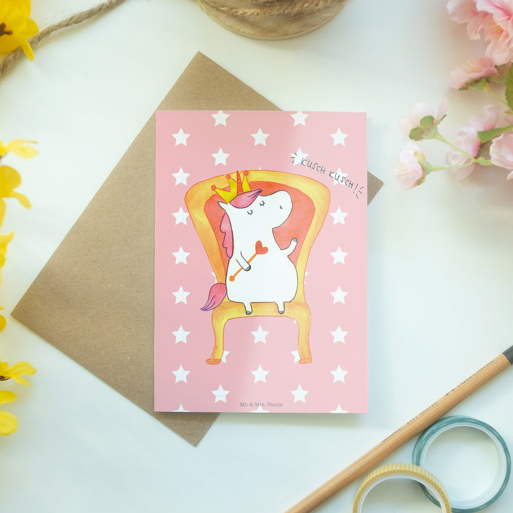 Grußkarte Einhorn König Klappkarte, Einladungskarte, Glückwunschkarte, Hochzeitskarte, Geburtstagskarte, Karte, Einhorn, Einhörner, Einhorn Deko, Pegasus, Unicorn, König, Präsident, Bundeskanzler, Herrscher, Kaiser, Prinzessin, Krone