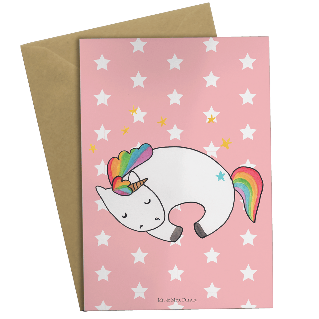 Grußkarte Einhorn Nacht Klappkarte, Einladungskarte, Glückwunschkarte, Hochzeitskarte, Geburtstagskarte, Karte, Einhorn, Einhörner, Einhorn Deko, Pegasus, Unicorn, Träume, Traum, unicorn, Realität, Menschen, Geschenk, Ruhe, Freundin
