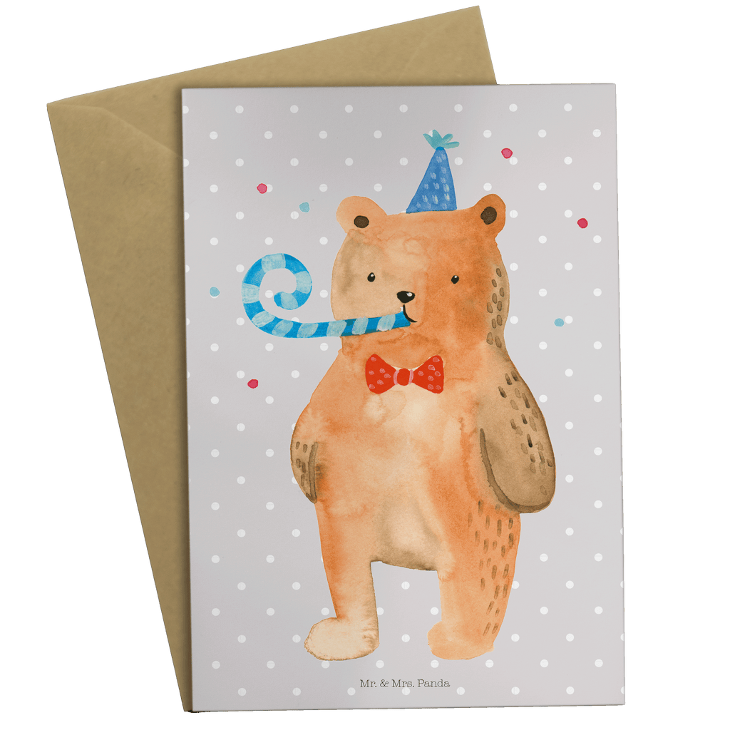 Grußkarte Birthday Bär Klappkarte, Einladungskarte, Glückwunschkarte, Hochzeitskarte, Geburtstagskarte, Karte, Bär, Teddy, Teddybär, Happy Birthday, Alles Gute, Glückwunsch, Geburtstag
