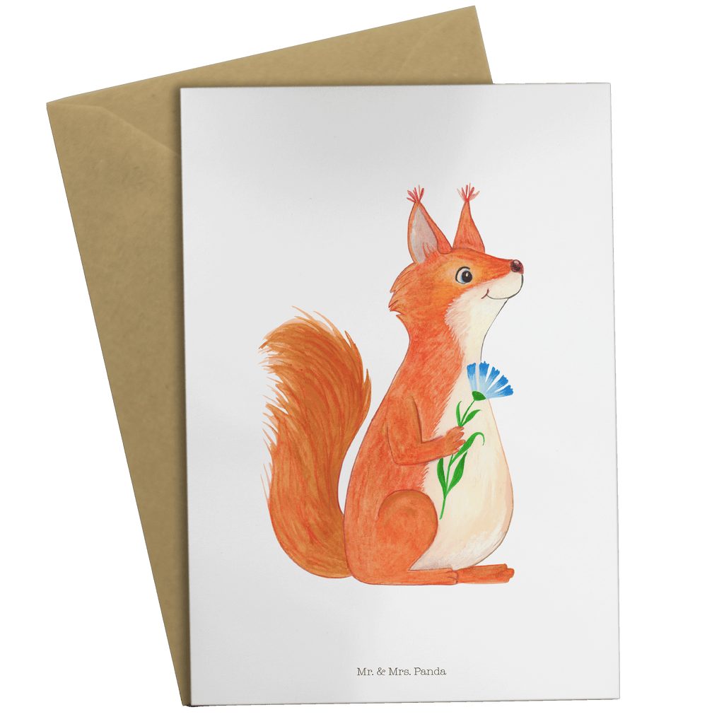 Grußkarte Eichhörnchen Blume Klappkarte, Einladungskarte, Glückwunschkarte, Hochzeitskarte, Geburtstagskarte, Karte, Tiermotive, Gute Laune, lustige Sprüche, Tiere, Eichhörnchen, Eichhorn, Spruch positiv, Lachen, Spaß, Motivation Sprüche, Motivation Bilder, glücklich Spruch, Spruch Deko