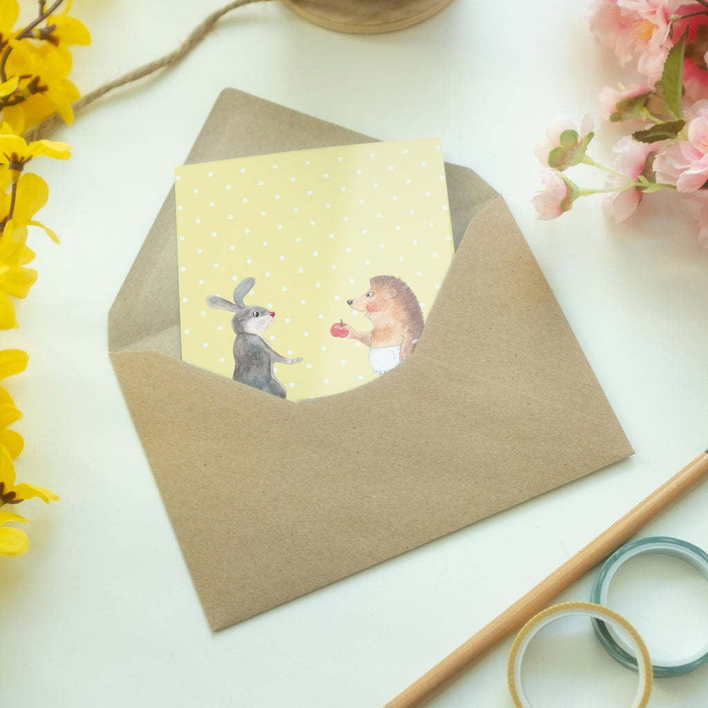 Grußkarte Liebe ist nie ohne Schmerz Klappkarte, Einladungskarte, Glückwunschkarte, Hochzeitskarte, Geburtstagskarte, Karte, Tiermotive, Gute Laune, lustige Sprüche, Tiere, Igel und Hase, Igel, Hase, Liebe Spruch, Liebeskummer Geschenk, Herzschmerz, Trösten, Trennungsschmerz, Spruch romantisch