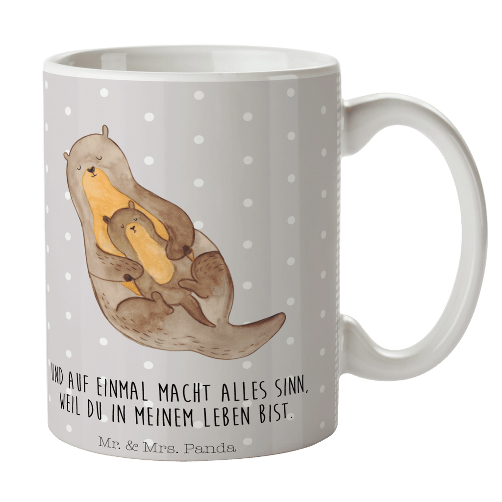 Tasse Otter mit Kind Otter Seeotter See Otter Becher, Kaffeetasse, Kaffeebecher, Tee, Frühstück, Büro  Otter,  Fischotter,  Seeotter