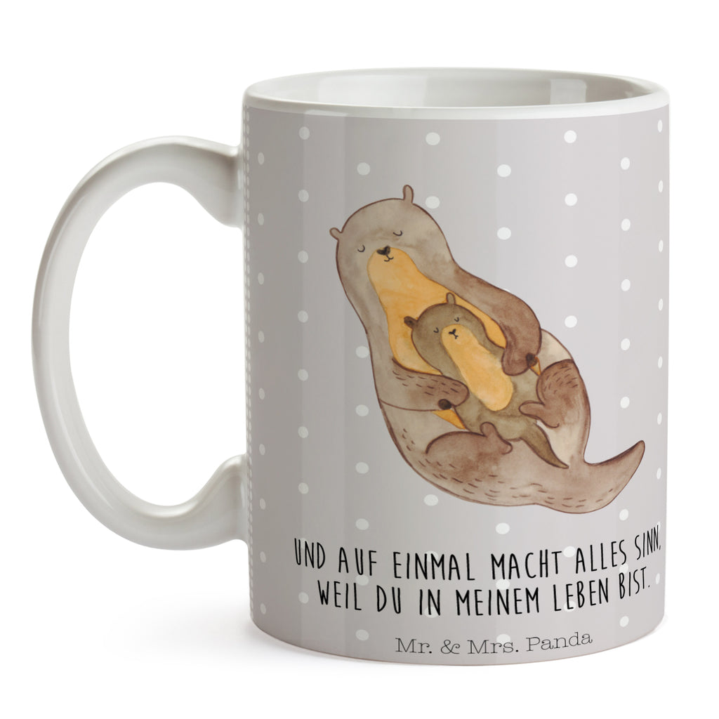 Tasse Otter mit Kind Otter Seeotter See Otter Becher, Kaffeetasse, Kaffeebecher, Tee, Frühstück, Büro  Otter,  Fischotter,  Seeotter