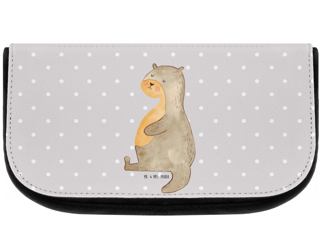 Kosmetiktasche Otter Bauch Kosmetikbeutel, Kulturtasche, Kulturbeutel, Schminktasche, Make-Up Tasche, Otter, Fischotter, Seeotter, Otter Seeotter See Otter