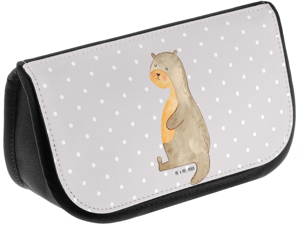 Kosmetiktasche Otter Bauch Kosmetikbeutel, Kulturtasche, Kulturbeutel, Schminktasche, Make-Up Tasche, Otter, Fischotter, Seeotter, Otter Seeotter See Otter