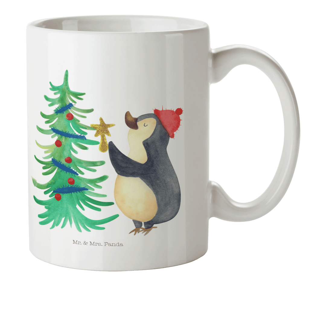 Kindertasse Pinguin Weihnachtsbaum Kunststoff Tasse, Kindergarten, Tasse, Trinkbecher, Camping Becher, Kaffeetasse, Kunststoffbecher, Kindergartenbecher, Outdoorgeschirr, Kunststoffgeschirr, Reisebecher, Reisetasse, Kinderbecher, Winter, Weihnachten, Weihnachtsdeko, Nikolaus, Advent, Heiligabend, Wintermotiv, Pinguin