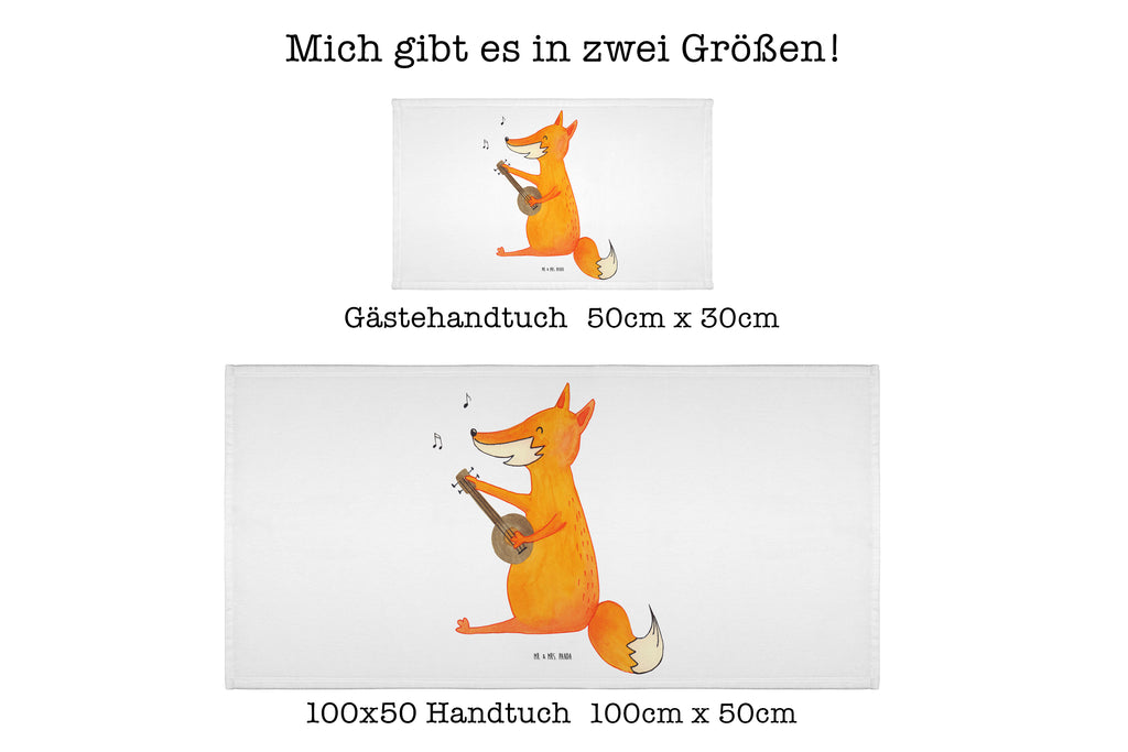 Gäste Handtuch Fuchs Gitarre Gästetuch, Reisehandtuch, Sport Handtuch, Frottier, Kinder Handtuch, Fuchs, Füchse, Geschenk Musiker, Musik Spruch, Musikerin, Sänger, Sängerin, Gitarre