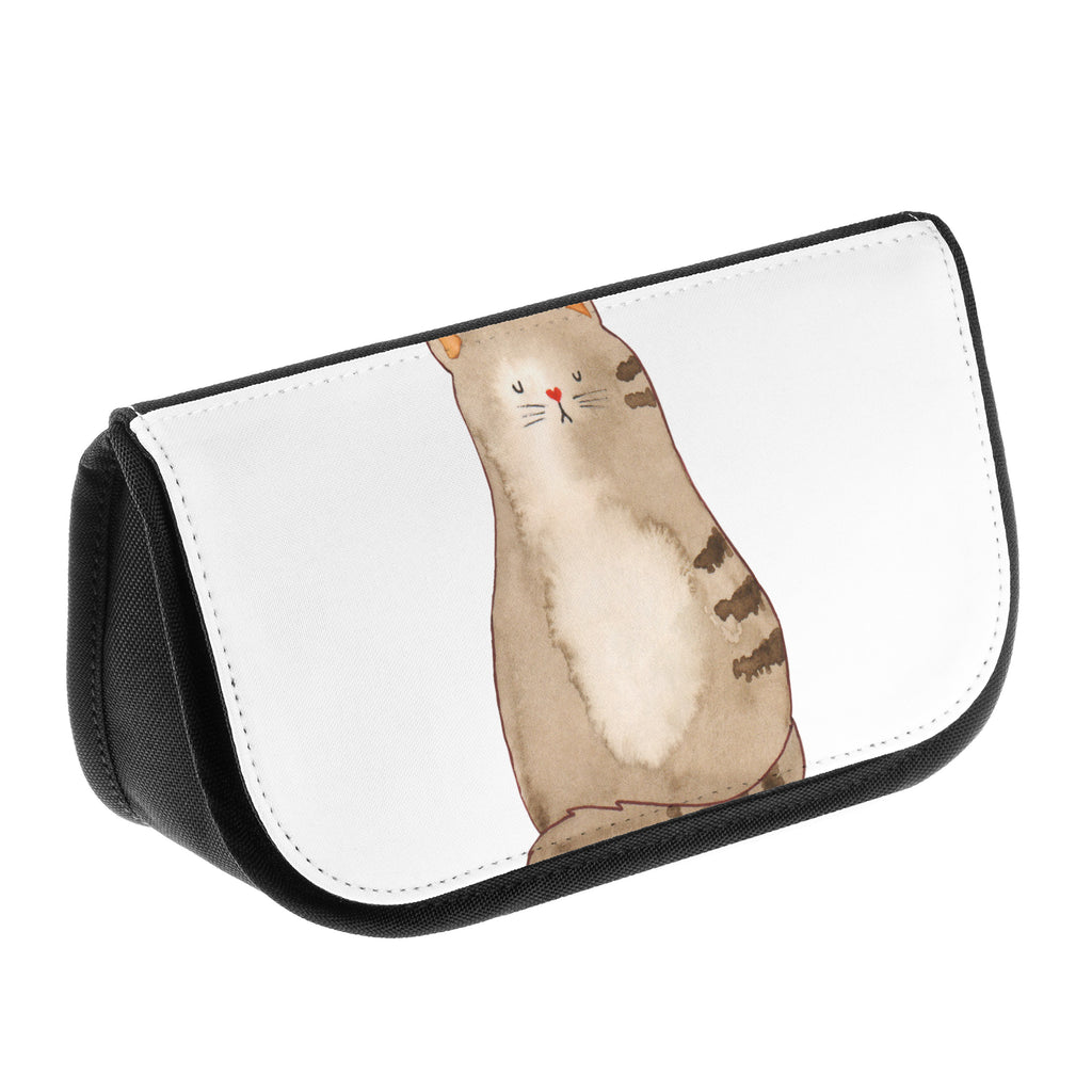 Kosmetiktasche Katze sitzend Kosmetikbeutel, Kulturtasche, Kulturbeutel, Schminktasche, Make-Up Tasche, Katze, Katzenmotiv, Katzenfan, Katzendeko, Katzenfreund, Katzenliebhaber, Katzenprodukte, Katzenartikel, Katzenaccessoires, Katzensouvenirs, Katzenliebhaberprodukte, Katzenmotive, Katzen, Kater, Mietze, Cat, Cats, Katzenhalter, Katzenbesitzerin, Haustier, Katzenliebe, Lebensinhalt, Liebe, Mittelpunkt, Familie
