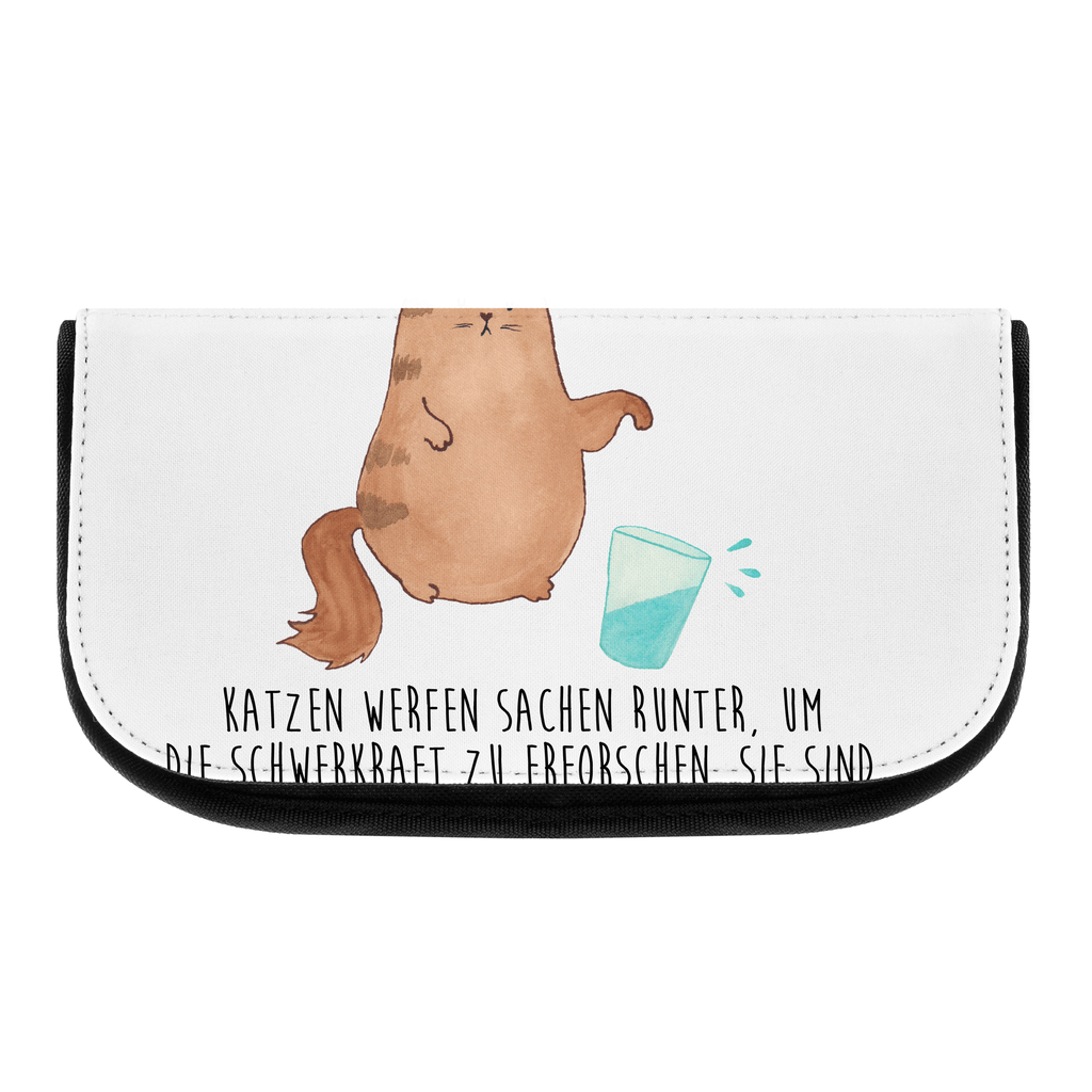 Kosmetiktasche Katze Wasserglas Kosmetikbeutel, Kulturtasche, Kulturbeutel, Schminktasche, Make-Up Tasche, Katze, Katzenmotiv, Katzenfan, Katzendeko, Katzenfreund, Katzenliebhaber, Katzenprodukte, Katzenartikel, Katzenaccessoires, Katzensouvenirs, Katzenliebhaberprodukte, Katzenmotive, Katzen, Kater, Mietze, Cat, Cats, Katzenhalter, Katzenbesitzerin, Haustier, Wasser, Glas