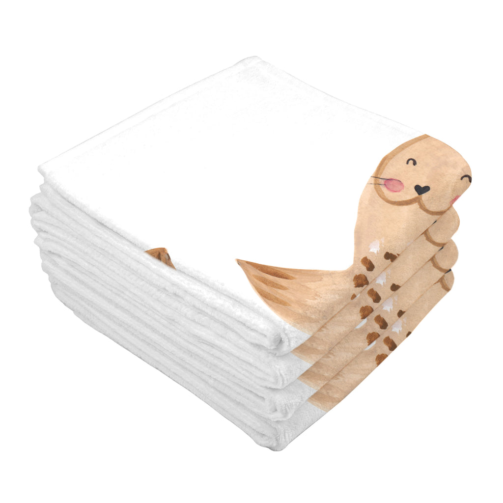 Gäste Handtuch Robbe liegend Gästetuch, Reisehandtuch, Sport Handtuch, Frottier, Kinder Handtuch, Tiermotive, Gute Laune, lustige Sprüche, Tiere, Robbe, Robben, Seehund, Strand, Meerestier, Ostsee, Nordsee, Lachen, Freude