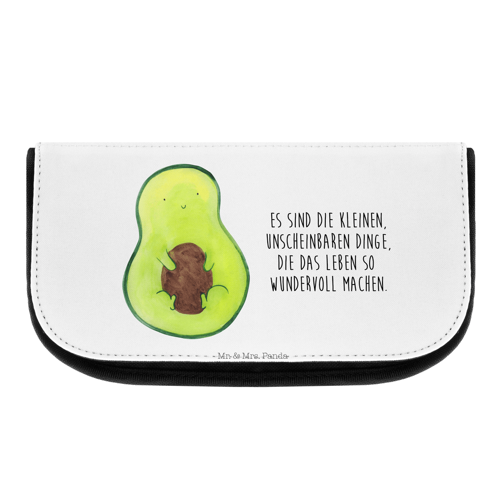 Kosmetiktasche Avocado mit Kern Kosmetikbeutel, Kulturtasche, Kulturbeutel, Schminktasche, Make-Up Tasche, Avocado, Veggie, Vegan, Gesund, Avokado, Avocadokern, Kern, Pflanze, Spruch Leben