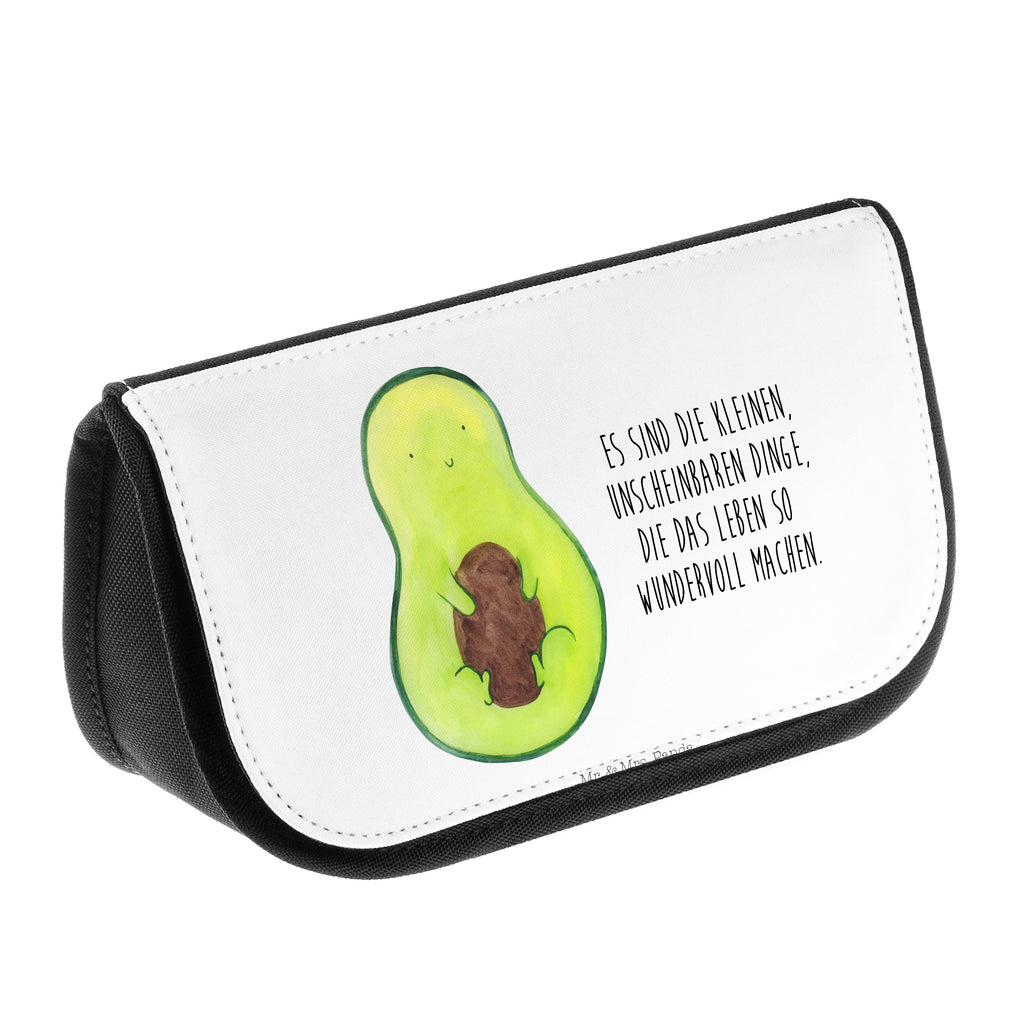 Kosmetiktasche Avocado mit Kern Kosmetikbeutel, Kulturtasche, Kulturbeutel, Schminktasche, Make-Up Tasche, Avocado, Veggie, Vegan, Gesund, Avokado, Avocadokern, Kern, Pflanze, Spruch Leben